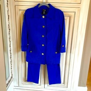 Royal Blue to dye for Attyre pant suit